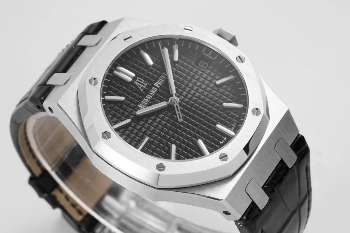 Audemars Piguet Royal Oak 15500 Black Leather | Mirck Clone