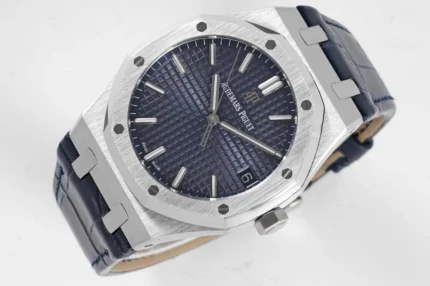 Audemars Piguet Royal Oak 15500 Blue Leather | Mirck Clone