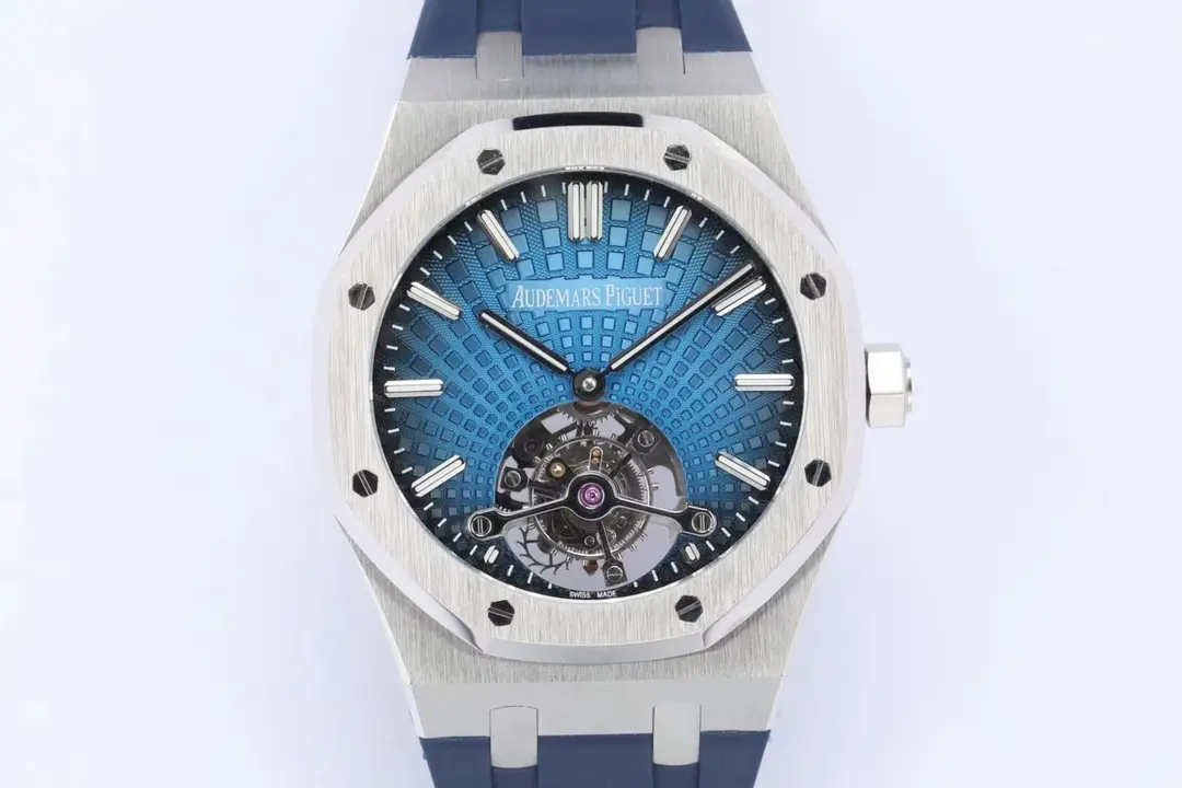 爱彼 Royal Oak Tourbillon Blue Rubber | Mirck 克隆表 爱彼 Royal Oak Tourbillon Blue Rubber | Mirck 克隆表