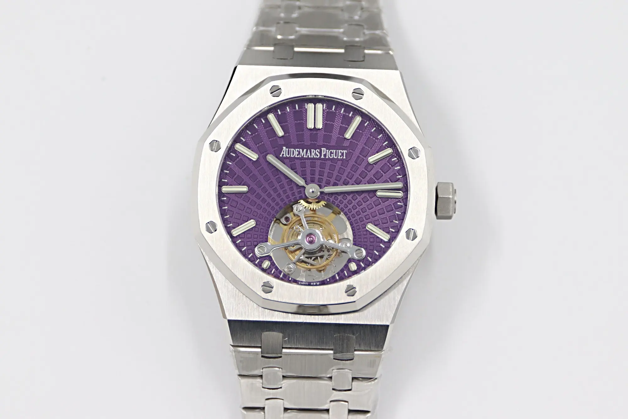 Audemars Piguet Royal Oak Tourbillon Purple Dial | Mirck Clone Audemars Piguet Royal Oak Tourbillon Purple Dial | Mirck Clone