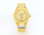 Omega Constellation 41mm Gold Ceramic Watch | Mirck Clone