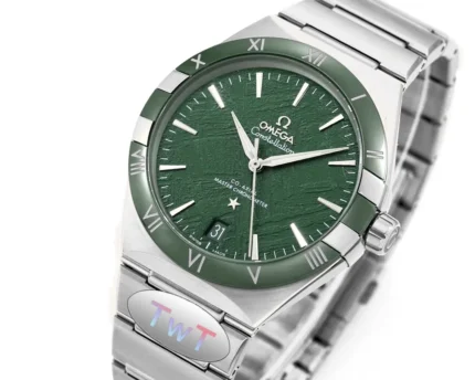 Omega Constellation 41mm Green Ceramic Watch | Mirck Clone