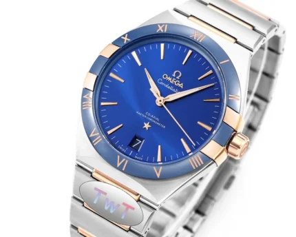 Omega Constellation Blue Dial Ceramic Watch | Mirck Clone
