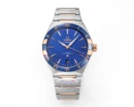 Omega Constellation Blue Dial Ceramic Watch | Mirck Clone