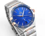 Omega Constellation Blue Dial Ceramic Watch | Mirck Clone