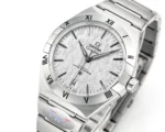 Omega Constellation Ceramic Silver Watch | Mirck Clone