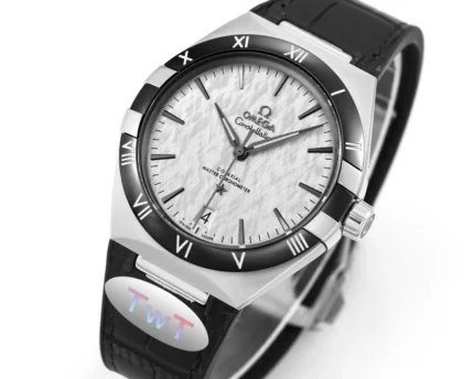 Omega Constellation Meteorite Watch Black Leather | Mirck Clone