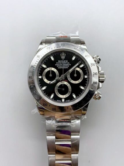 Rolex Cosmograph Daytona 116520 Black Dial Original Cal.4130 Movement – Ultimate - Mirck Clone