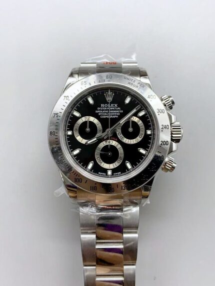 Rolex Cosmograph Daytona 116520 Black Dial Original Cal.4130 Movement – Ultimate - Mirck Clone