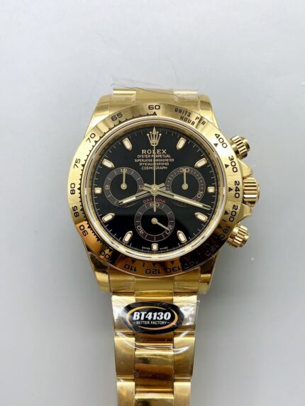ROLEX COSMOGRAPH DAYTONA 116528 YELLOW GOLD ORIGINAL CAL.4130 - Mirck Clone