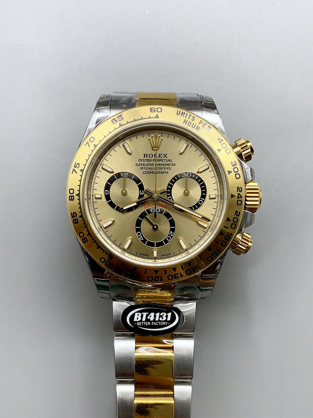Rolex Cosmograph Daytona M126518 Gold Dial Original Cal.4131 Movement - Mirck Clone Rolex Cosmograph Daytona M126518 Gold Dial Original Cal.4131 Movement - Mirck Clone