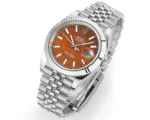 Rolex Datejust 41 Custom Orange Dial Steel | Mirck Clone