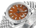 Rolex Datejust 41 Custom Orange Dial Steel | Mirck Clone