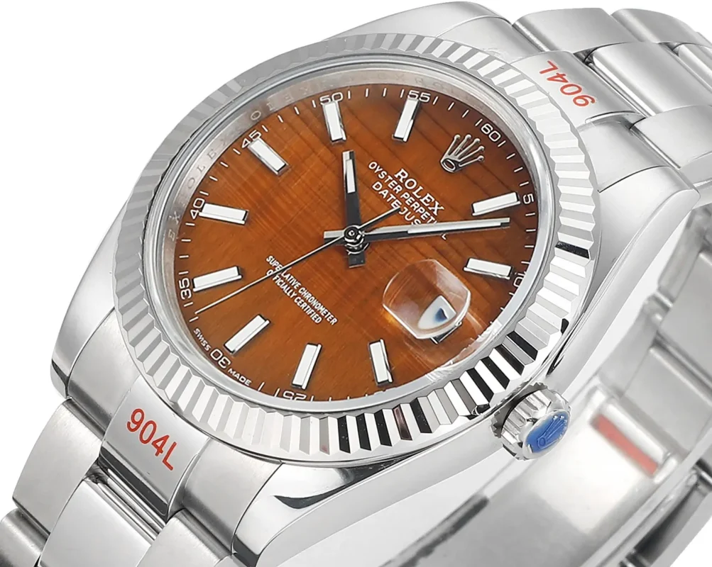 Rolex Datejust 41 Custom Tiger Eye Dial | Mirck Clone