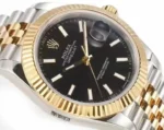 Rolex Datejust 41mm Black Dial Two-Tone Jubi… | Mirck Clone