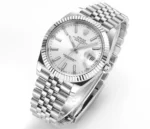 Rolex Datejust 41mm Silver Fluted Bezel Stai… | Mirck Clone