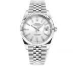 Rolex Datejust 41mm Silver Fluted Bezel Stai… | Mirck Clone