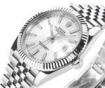 Rolex Datejust 41mm Silver Fluted Bezel Stai… | Mirck Clone