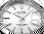 Rolex Datejust 41mm Silver Fluted Bezel Stai… | Mirck Clone