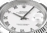 Rolex Datejust 41mm Silver Fluted Bezel White Dial | Mirck Clone