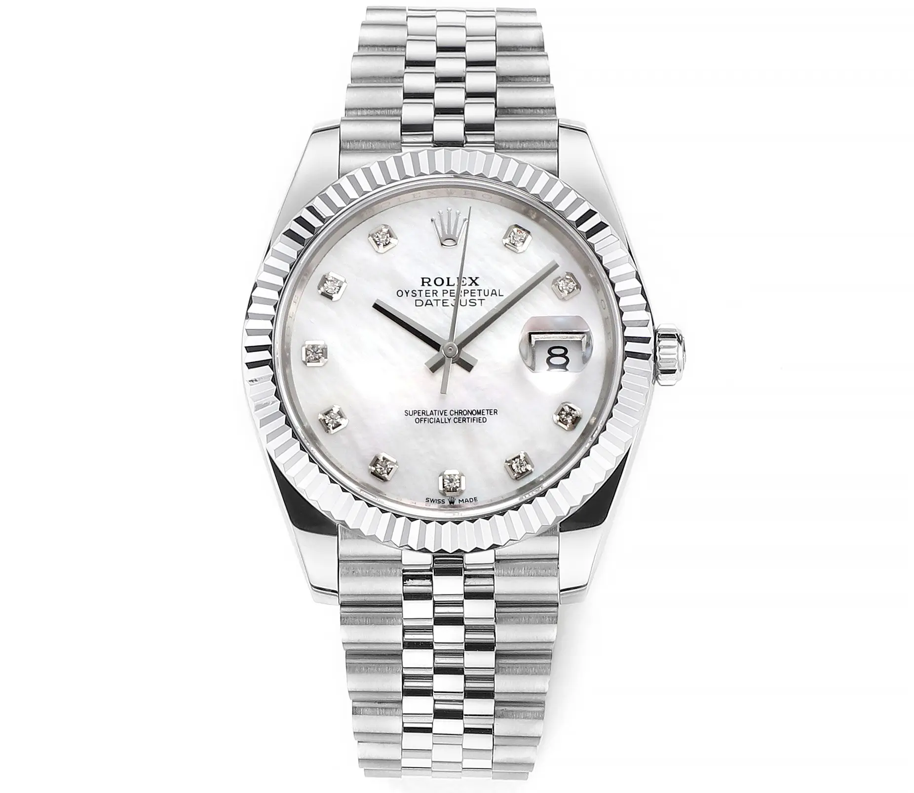 Rolex Datejust 41mm Silver Stainless Steel W… | Mirck Clone Rolex Datejust 41mm Silver Stainless Steel W… | Mirck Clone