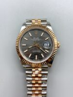 Rolex Datejust 41MM Two Tone Rose Gold Plating Fluted Dial Watch - Mirck Clone
