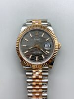 Rolex Datejust 41MM Two Tone Rose Gold Plating Fluted Dial Watch - Mirck Clone