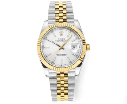 Rolex Datejust 41mm Two-Tone White Dial Flut… | Mirck Clone