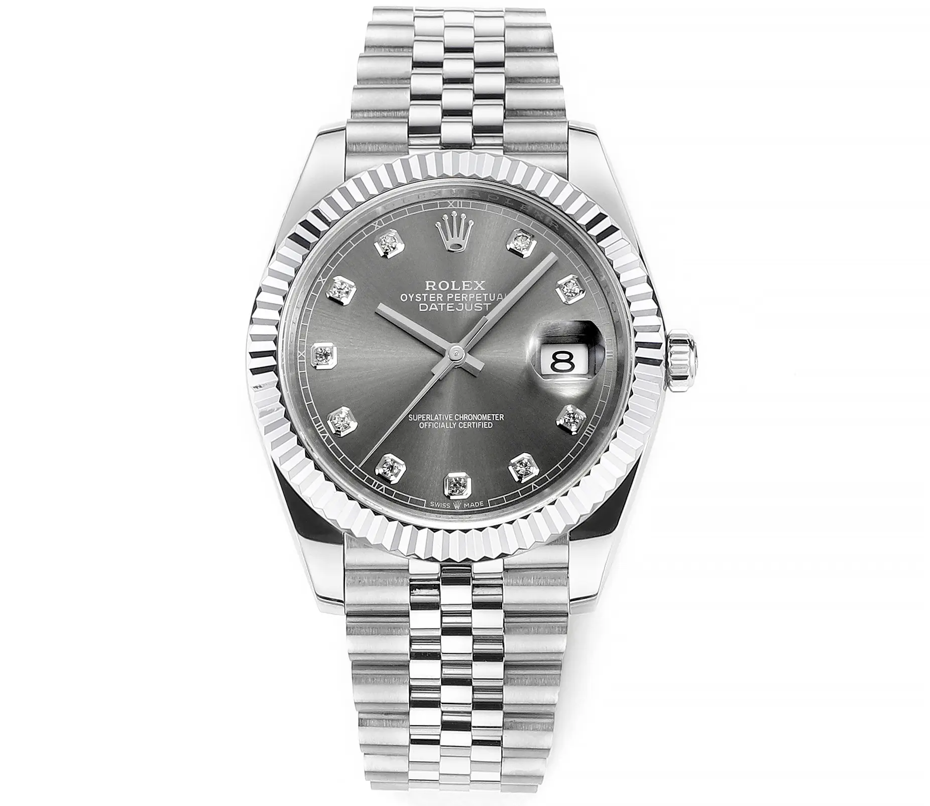 Rolex Datejust 41mm Watch – Silver Dial, Dia… | Mirck Clone Rolex Datejust 41mm Watch – Silver Dial, Dia… | Mirck Clone