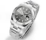 Rolex Datejust 41mm Watch – Silver Fluted Be… | Mirck Clone
