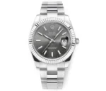 Rolex Datejust 41mm Watch – Silver Fluted Be… | Mirck Clone