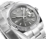 Rolex Datejust 41mm Watch – Silver Fluted Be… | Mirck Clone