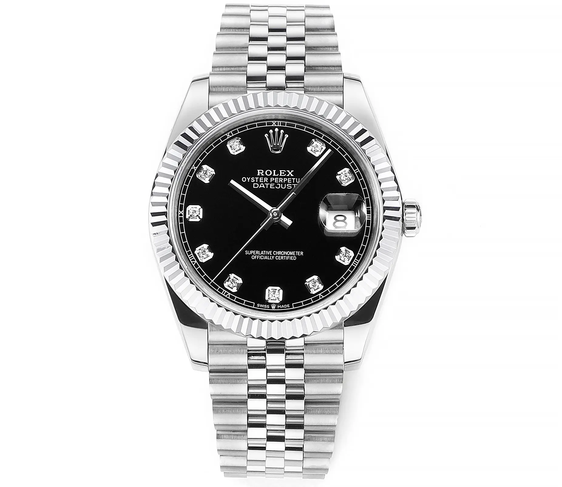 Rolex Datejust 41mm Watch – Silver with Blac… | Mirck Clone Rolex Datejust 41mm Watch – Silver with Blac… | Mirck Clone