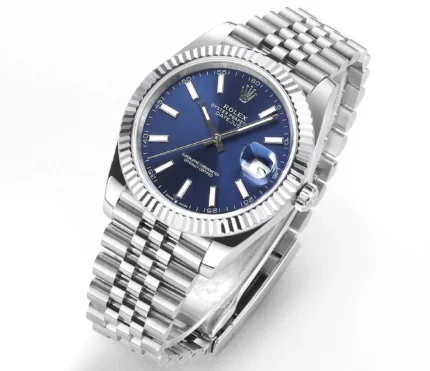 Rolex Datejust 41mm Watch – Silver with Blue… | Mirck Clone