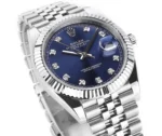 Rolex Datejust 41mm Watch - Silver with Blue... | Mirck Clone