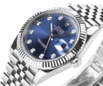 Rolex Datejust 41mm Watch - Silver with Blue... | Mirck Clone