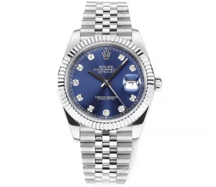 Rolex Datejust 41mm Watch – Silver with Blue… | Mirck Clone