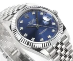 Rolex Datejust 41mm Watch - Silver with Blue... | Mirck Clone