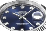 Rolex Datejust 41mm Watch - Silver with Blue... | Mirck Clone