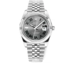 Rolex Datejust 41mm Watch – Silver with Grey… | Mirck Clone