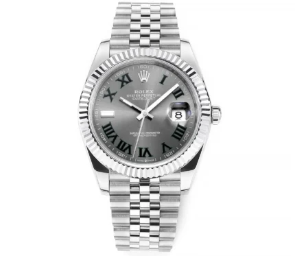 Rolex Datejust 41mm Watch – Silver with Grey… | Mirck Clone