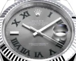 Rolex Datejust 41mm Watch – Silver with Grey… | Mirck Clone