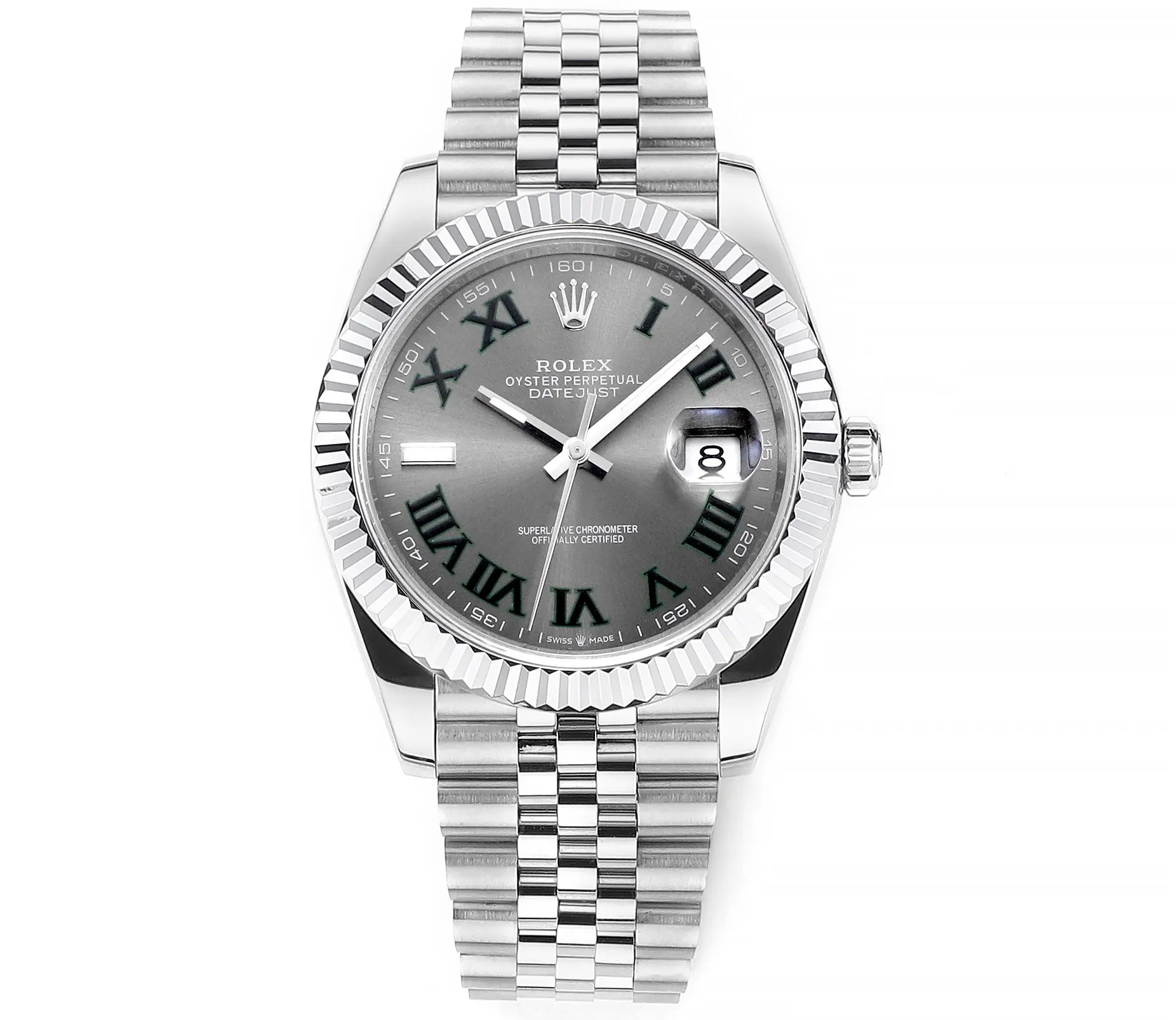 Rolex Datejust 41mm Watch – Silver with Grey… | Mirck Clone Rolex Datejust 41mm Watch – Silver with Grey… | Mirck Clone
