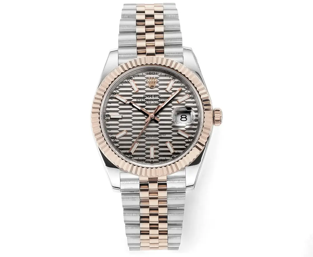 Rolex Datejust 41mm Watch with Platinum Beze… | Mirck Clone Rolex Datejust 41mm Watch with Platinum Beze… | Mirck Clone