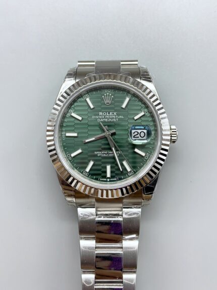 Rolex Datejust Cal.3235 Movement 904L Steel 41MM – Green Fluted Motif Dial - Mirck Clone