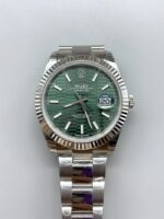劳力士 Datejust Cal.3235 机芯 904L 精钢 41MM - 绿色凹槽图案表盘 - Mirck Clone