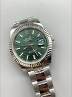 劳力士 Datejust Cal.3235 机芯 904L 精钢 41MM - 绿色凹槽图案表盘 - Mirck Clone