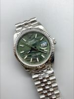 Rolex Datejust Cal.3235 Movement 904L Steel 46MM – Green Palm-Motif Dial - Mirck Clone