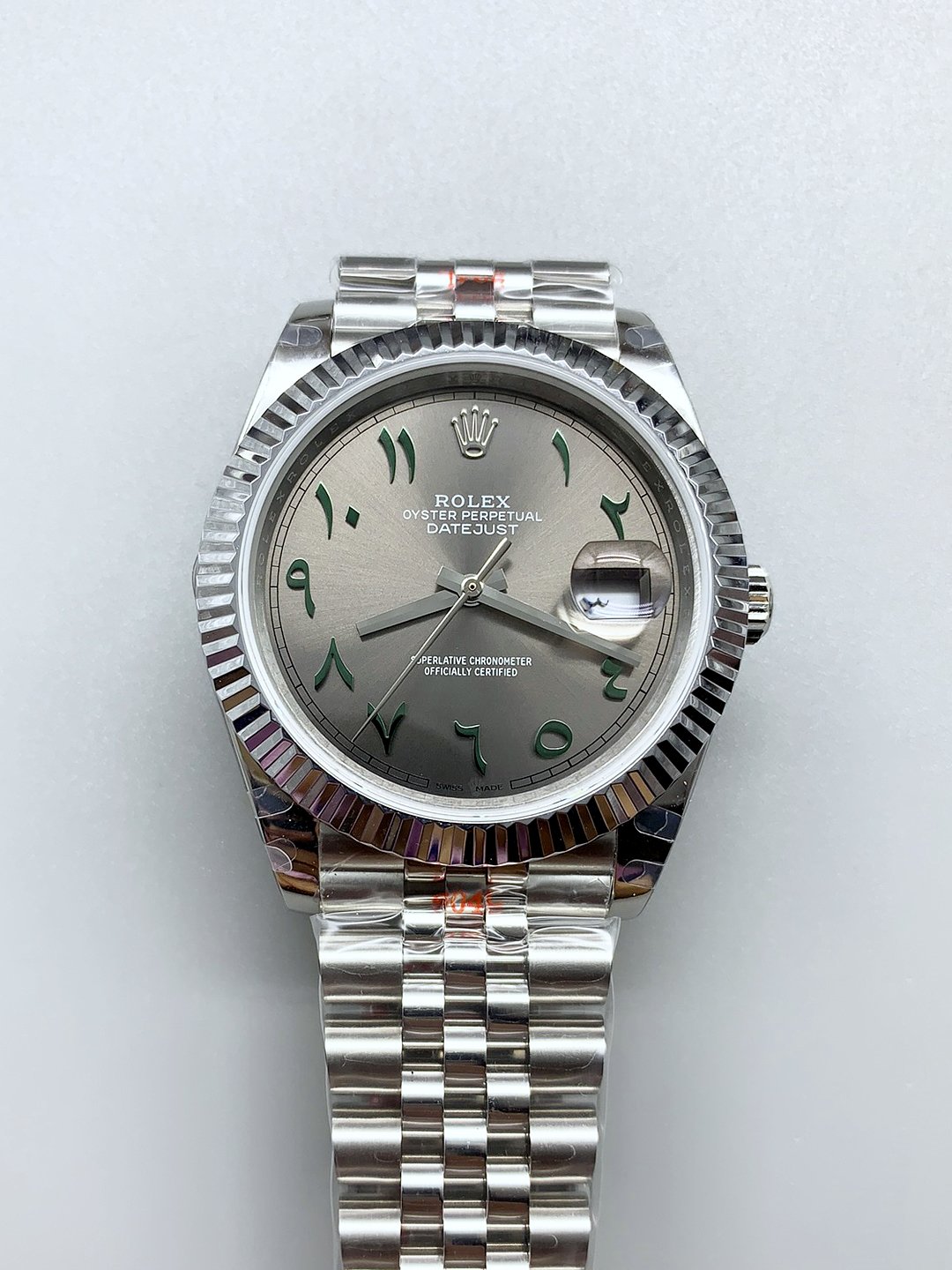 劳力士 Datejust M126300 41MM ETA3235 灰色阿拉伯表盘 - 904L 精钢表壳()- 米尔克克隆表 劳力士 Datejust M126300 41MM ETA3235 灰色阿拉伯表盘 - 904L 精钢表壳()- 米尔克克隆表