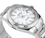 Rolex Datejust Silver Fluted Bezel Stainless… | Mirck Clone